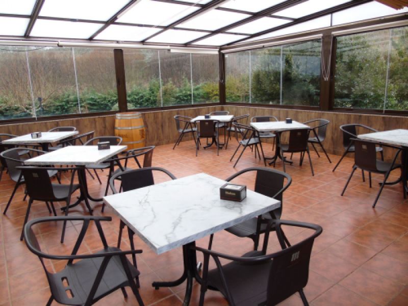 Terraza cubierta Hotel rural El Molino