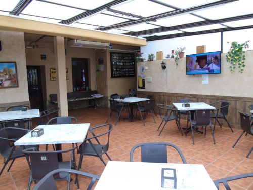 Terraza hotel rural El Molino Zamora